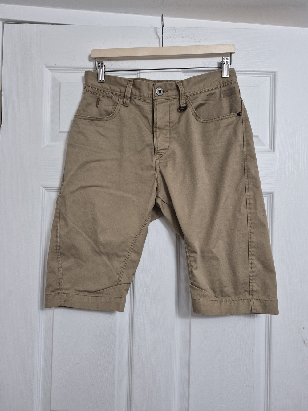 Jack and Jones Khaki Flat-Front Men's Shorts